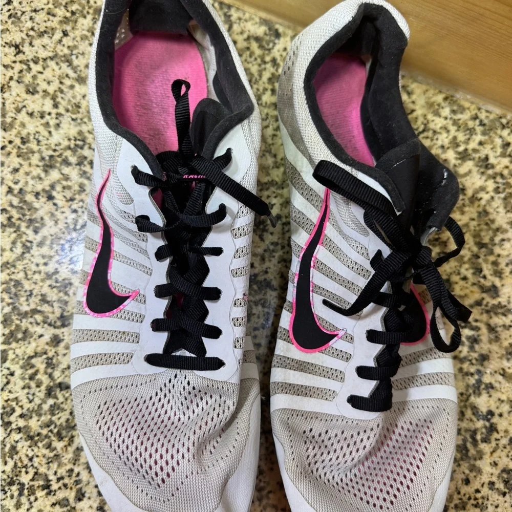 Nike‎ Women's White and Pink Running Shoes